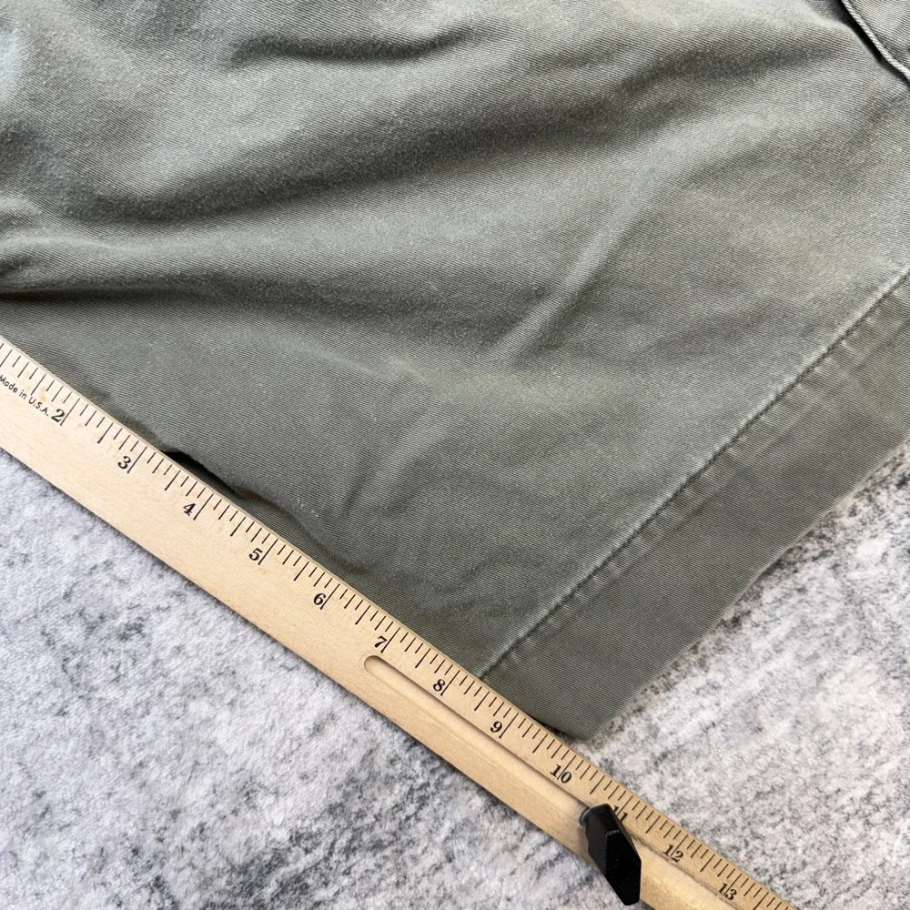 VTG Polo Ralph Lauren Cargo Shorts Mens 40 Green Heavy Cotton Twill Utility 10